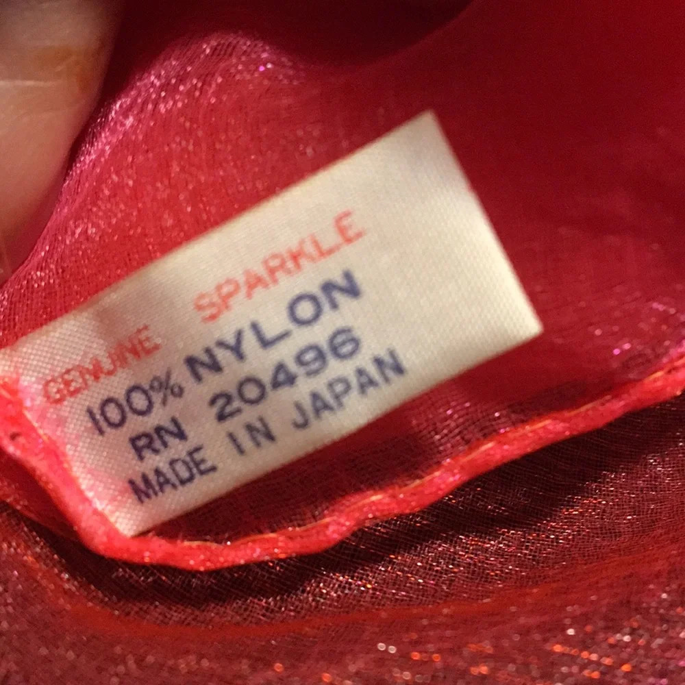 Rare** Vintage 1960's Sparkle Scarf Japan - Picture 2 of 5